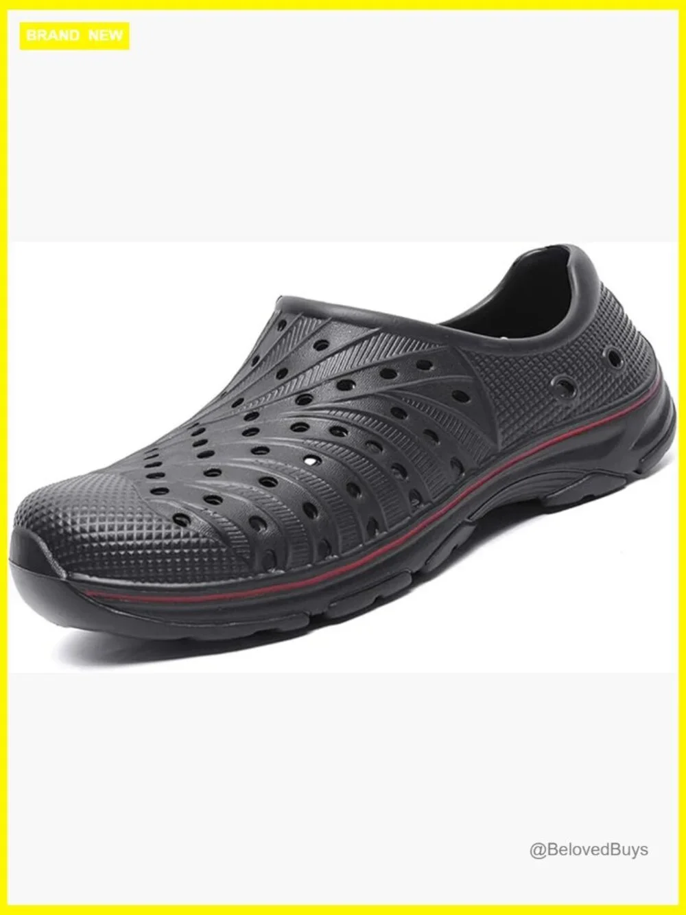 Men's Garden Clogs Shoes Breathable Slip On Soft Rubber Sandals Beach EVA Water